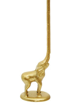 Gold Finish Elephant Toilet Roll Holder with Round Base | Fauna