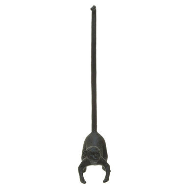 Black Finish Monkey Toilet Roll Holder | Fauna