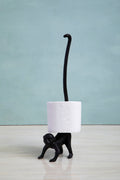Black Finish Monkey Toilet Roll Holder | Fauna