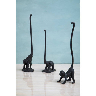 Grey Finish Monkey Toilet Roll Holder | Fauna