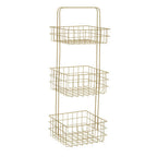 Three Tier Gold Finish Storage Caddy | Kirby