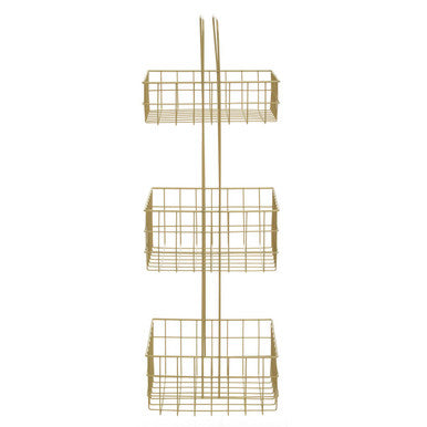 Three Tier Gold Finish Storage Caddy | Kirby