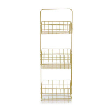 Three Tier Gold Finish Storage Caddy | Kirby