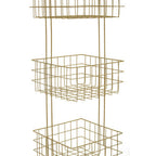 Three Tier Gold Finish Storage Caddy | Kirby