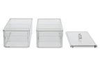 Six Compartment Clear Plastic Cosmetics Organiser | Romm