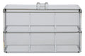 Six Compartment Clear Plastic Cosmetics Organiser | Romm