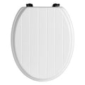 White Panel Effect Toilet Seat | Brooks