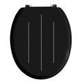 Black Toilet Seat with Detail | Diamante