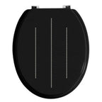 Black Toilet Seat with Detail | Diamante