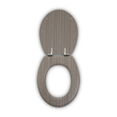 Grey Wood Toilet Seat | Brooks
