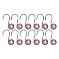 Hot Pink Resin Shower Curtain Hooks