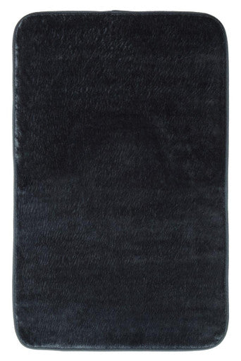 Charcoal Grey Bath and Pedestal Mat Set | Soak