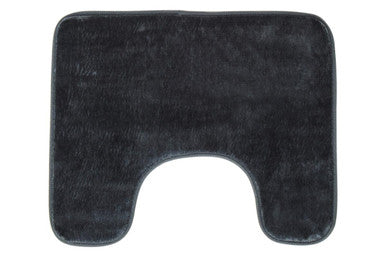 Charcoal Grey Bath and Pedestal Mat Set | Soak