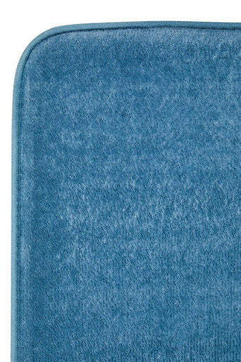 Denim Blue Bath and Pedestal Mat Set | Soak