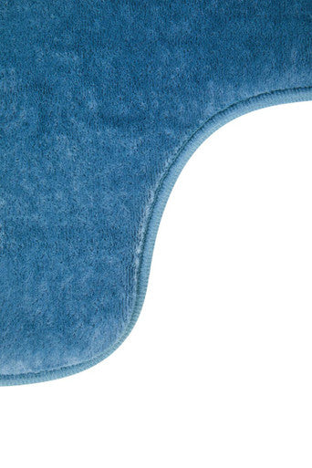Denim Blue Bath and Pedestal Mat Set | Soak