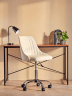 Marisha Grey Metal Small Swivel Table Mirror