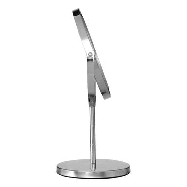 Silver Effect Metal Swivel Table Mirror | Marisha