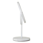 White Metal Swivel Large Table Mirror | Marisha