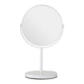 White Metal Swivel Large Table Mirror | Marisha