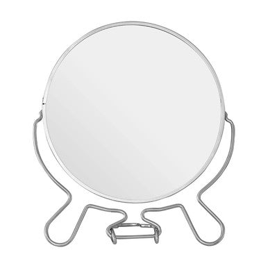 Silver Effect Two Sided Small Shaving Mirror | Mison