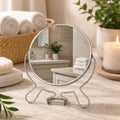 Silver Effect Two Sided Small Shaving Mirror | Mison