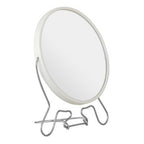 White Metal Large Shaving Mirror | Mison