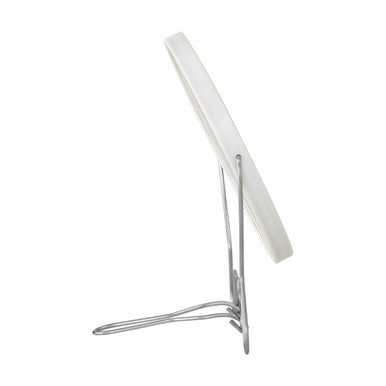 White Metal Large Shaving Mirror | Mison