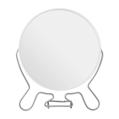 White Metal Large Shaving Mirror | Mison