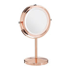 Rose Gold LED Table Mirror | Clara