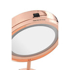 Rose Gold LED Table Mirror | Clara