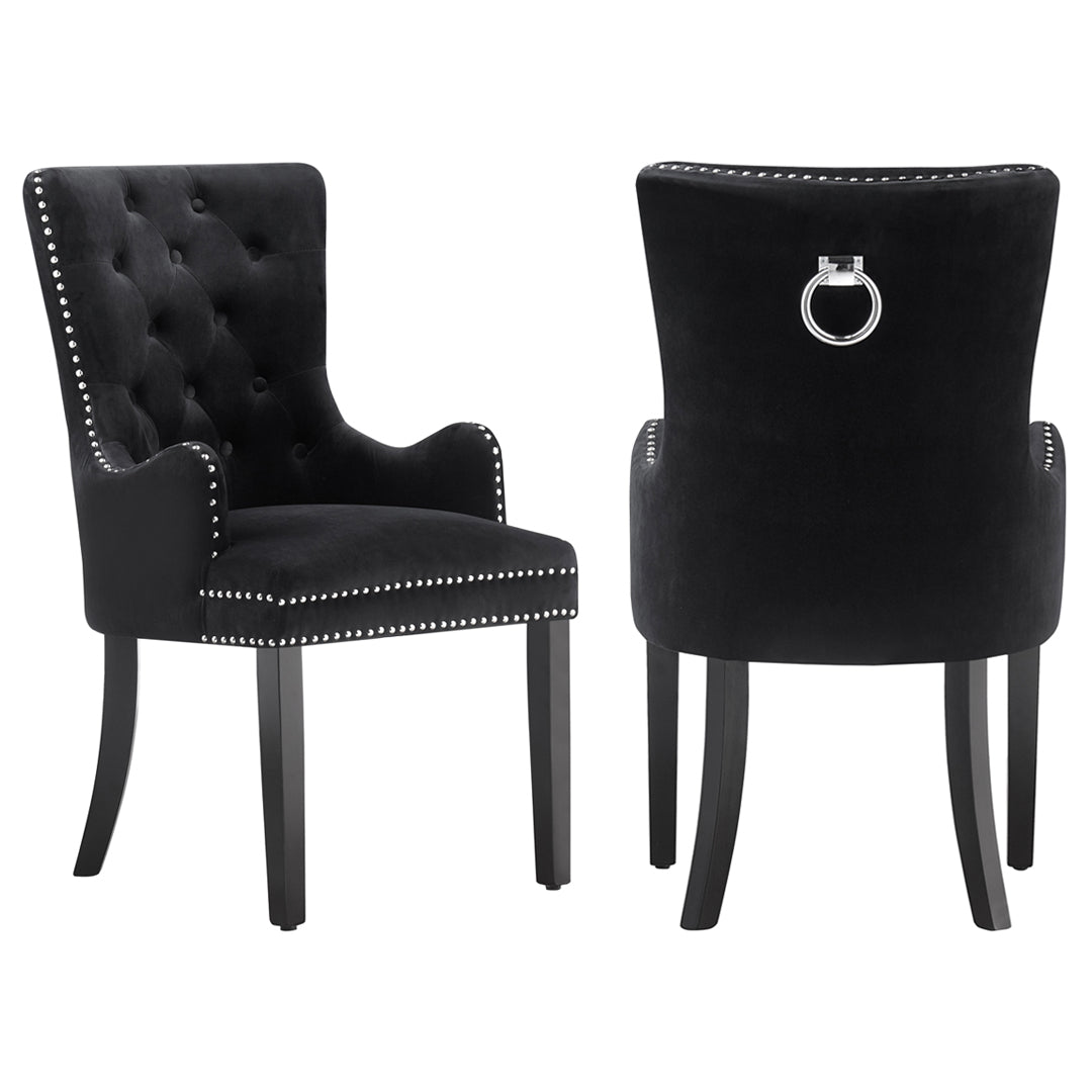 Windsor LUX Velvet Dining Chair (with armrests)