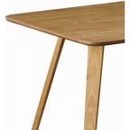 Dallas Scandinavian-inspired Dining Table -Easy Clean Wooden Table Top with Wooden Legs