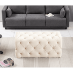Melia Velvet Ottoman Bench