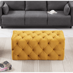 Melia Velvet Ottoman Bench