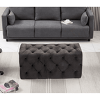 Melia Velvet Ottoman Bench
