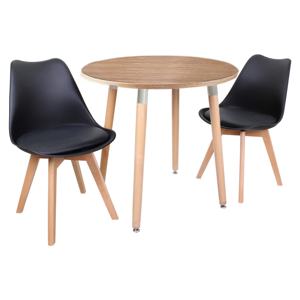 Jamie Lorenzo Halo Round Dining Set of 2