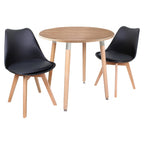 Jamie Lorenzo Halo Round Dining Set of 2