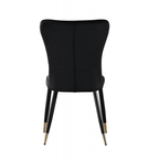 New York LUX Velvet Dining Chair with Metal Legs - Scandinavian Inspired