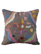 Suzani Hand Embroidered Cushion Cover - 45 x 45 cm