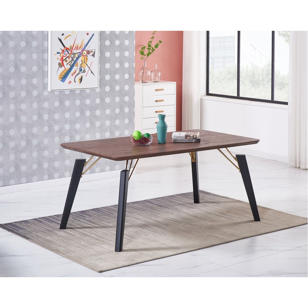 Windsor Cosmo Lux Dining Set | a Walnut Table and Set of 6 Chairs