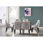 Windsor Cosmo Lux Dining Set | a Walnut Table and Set of 6 Chairs