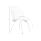 Lucia Dallas Dining Table and Chairs Set of 4 - an Oak Dining Table & Set of 4 Velvet Dining Chairs