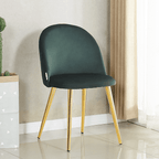 Lucia Dallas Dining Table and Chairs Set of 4 - an Oak Dining Table & Set of 4 Velvet Dining Chairs