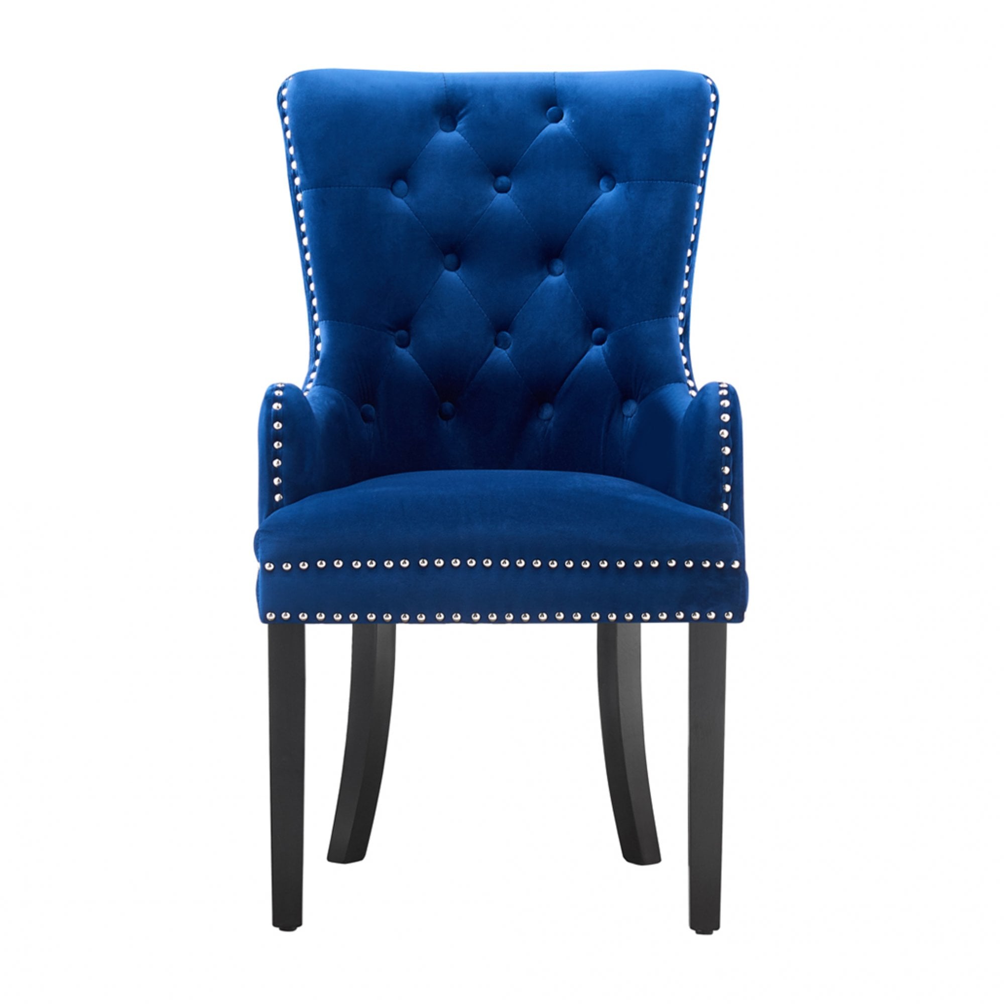 Windsor LUX Knocker Back Velvet Dining Chair w/ Armrests