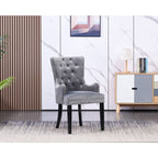 Windsor LUX Knocker Back Velvet Dining Chair w/ Armrests