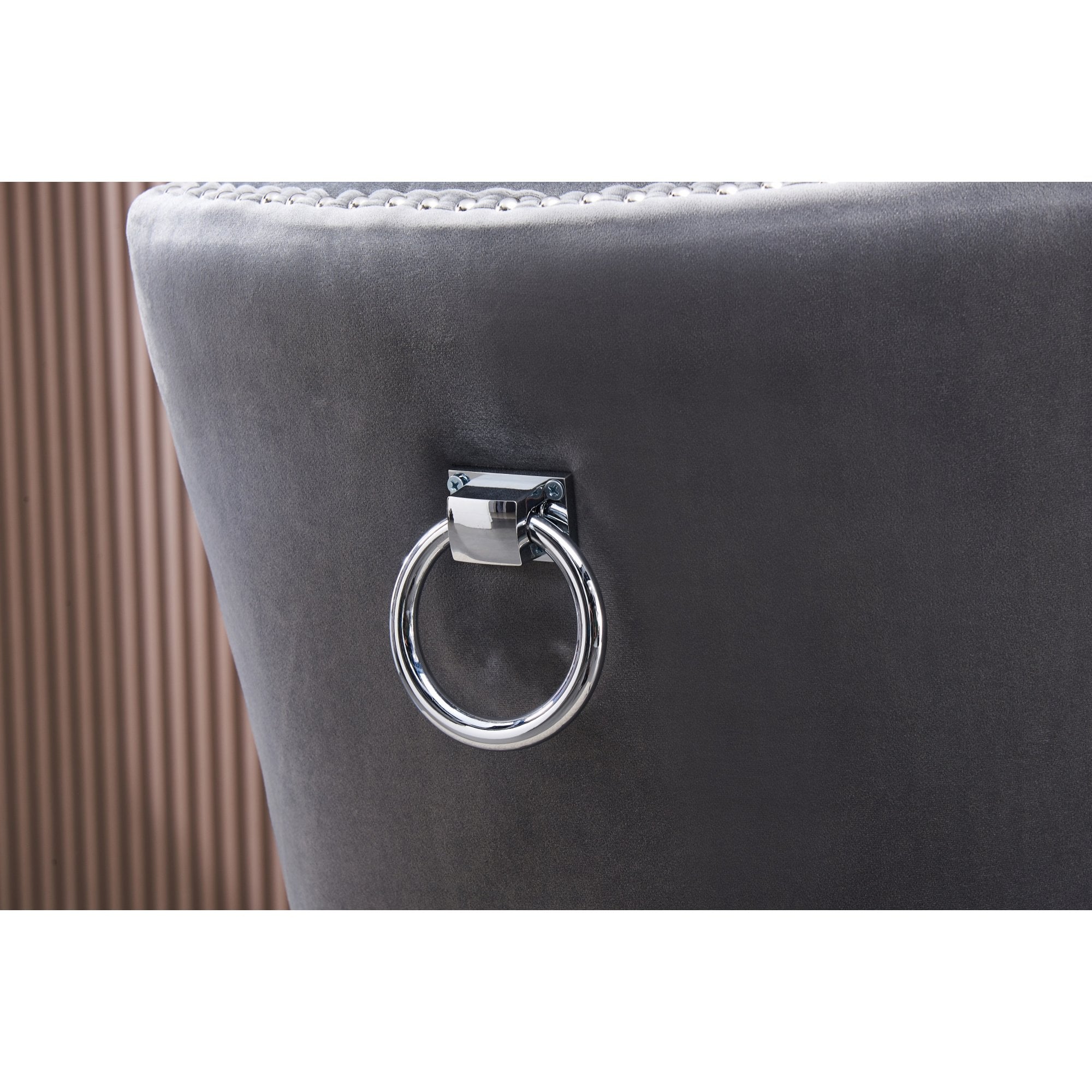 Windsor LUX Knocker Back Velvet Dining Chair w/ Armrests