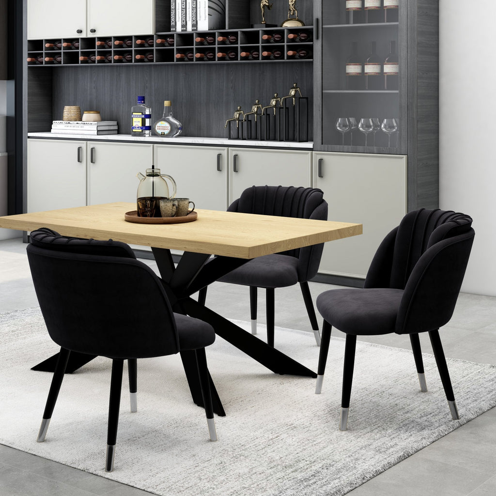 Milano velvet dining chair
