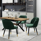 Milano velvet dining chair