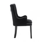 Windsor LUX Knocker Back Velvet Dining Chair w/ Armrests