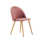 Lucia Dallas Dining Table and Chairs Set of 4 - an Oak Dining Table & Set of 4 Velvet Dining Chairs